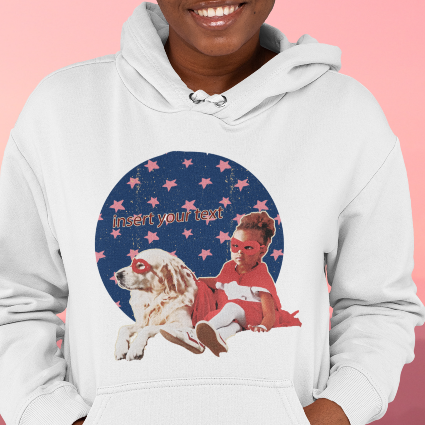 Retro Style Pet Portrait Hoodie - Vintage Vibe Custom Sweatshirt