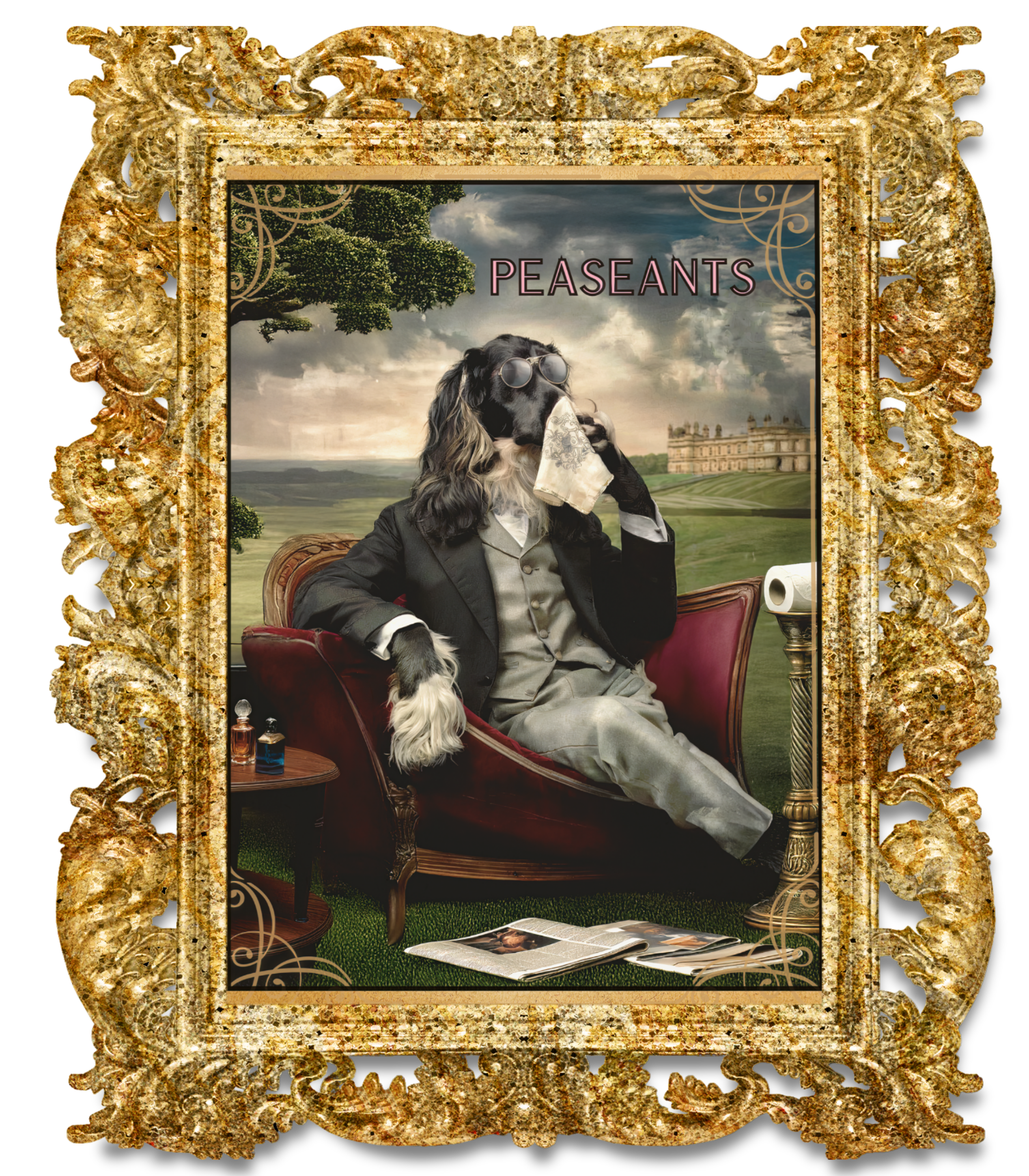 Aristopaws Bathroom Humor - Afghan Hound Wall Art