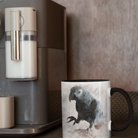 Scraped Art Style Pet Portrait Mugs - Unique, Eco-Friendly Drinkware - 11oz Ceramic Mug