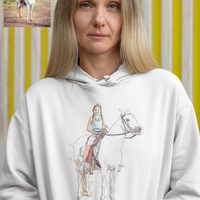 Custom Pet Portrait Hoodie - Personalized pet Photo on Sweatshirt with Pouch Pocket