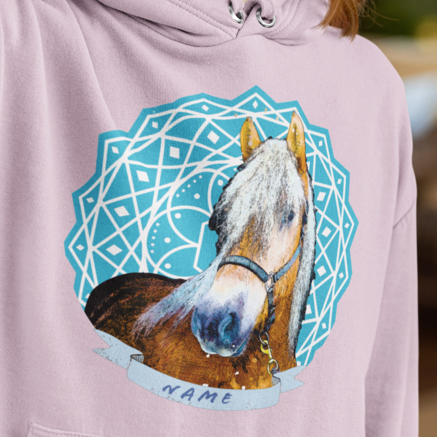 Sketch-Style Pet Portrait Hoodie - Hand-Drawn Look Personalized Sweatshirt