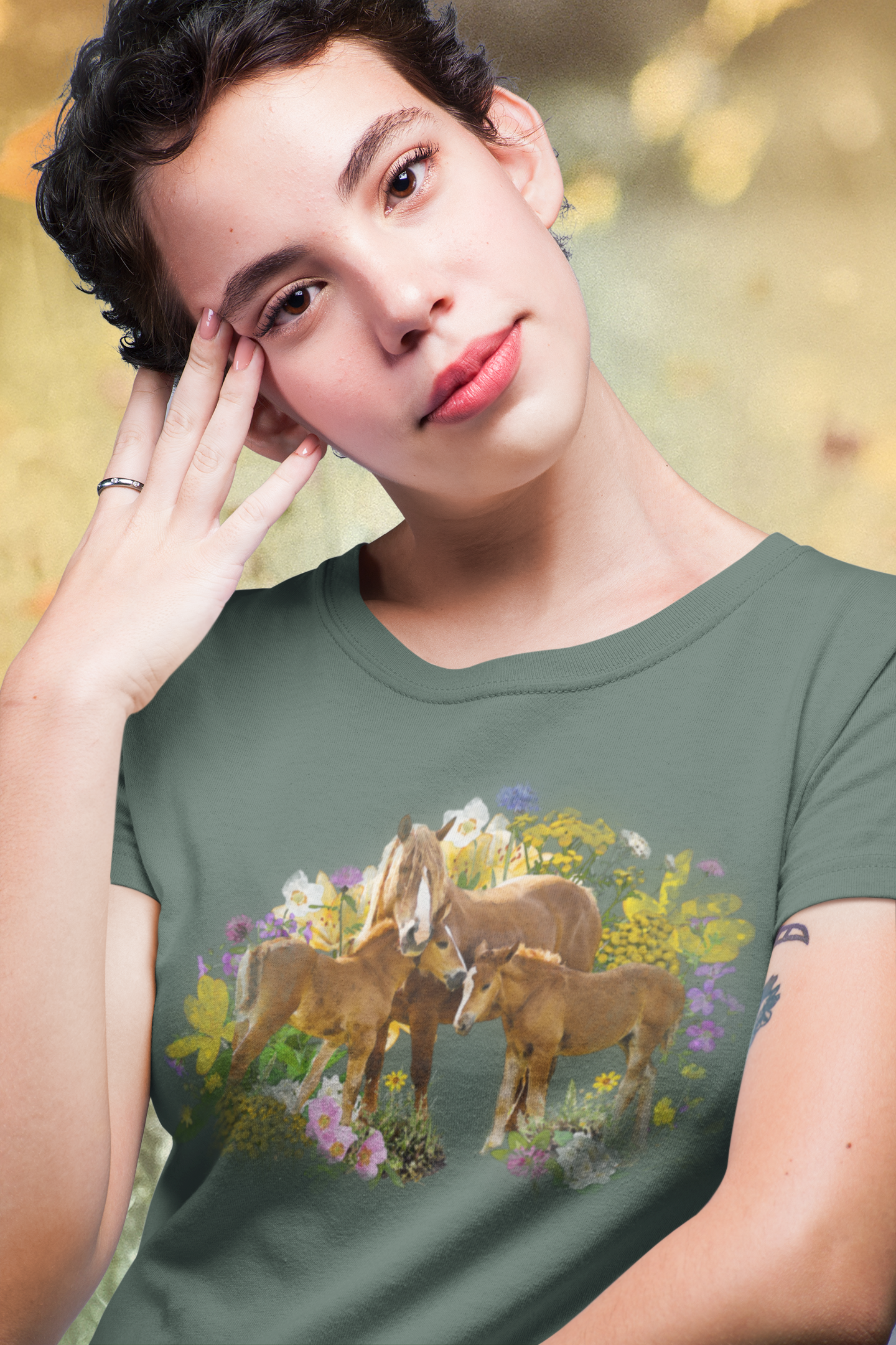 Watercolor Style Custom Pet T-Shirt - A Vivid Canvas of Cozy Fashion