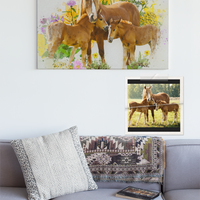 Personalized artwork based on your photo on canvas -  Unique gift - Custom print- Watercolor style