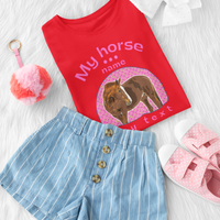 Children's T-shirt - Personalized Cartoon Pet Illustration - Custom Pet Portrait Tee