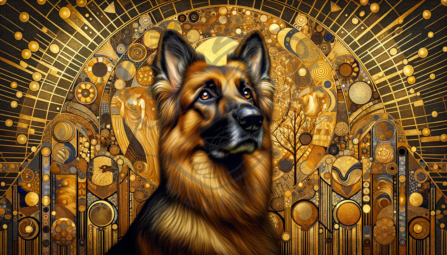 2025 German Sheperd Art Calendar - 12 Unique Artistic Styles -  Ledger vertical (11" x 16.5")