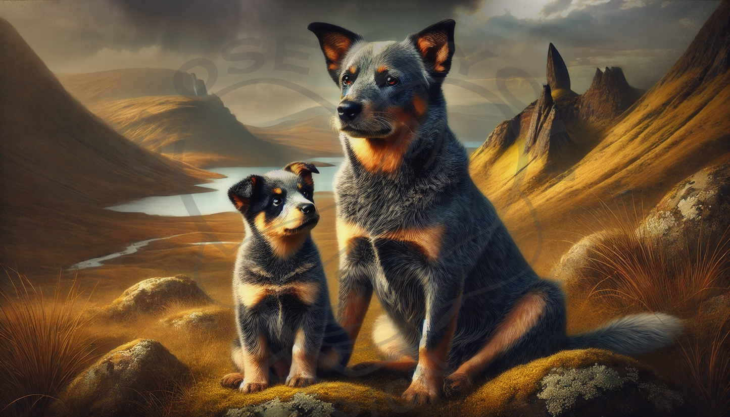 2025 Bleu Heeler Art Calendar - 12 Unique Artistic Styles