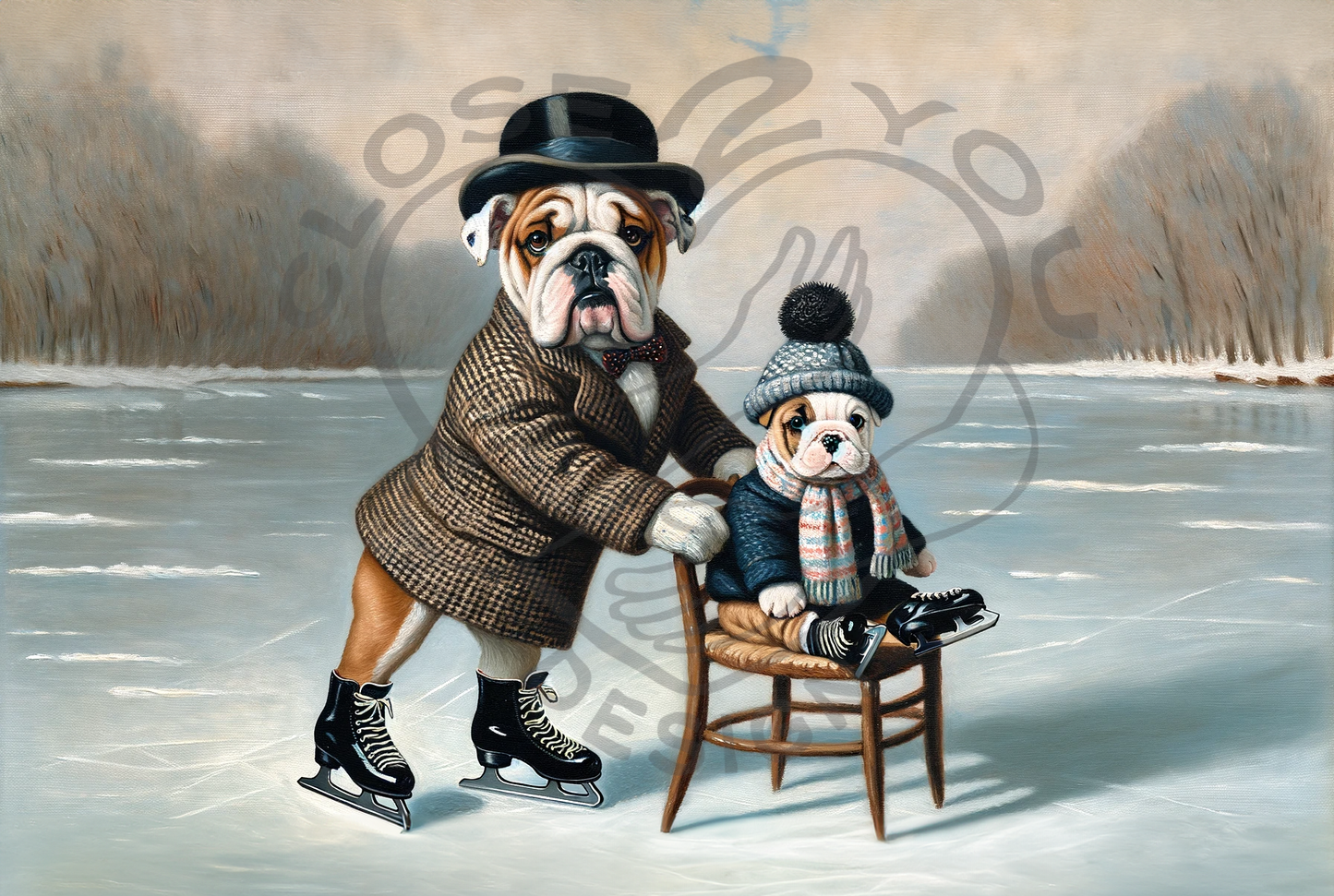 2025 English Bulldog Art Calendar - 12 Unique Artistic Styles