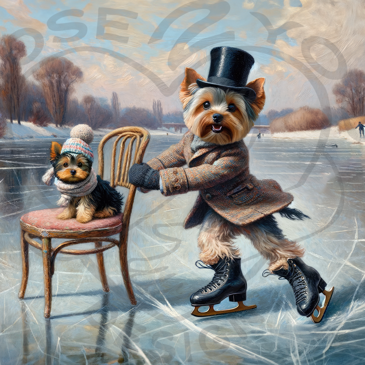 2025 Yorkshire Terrier Art Calendar - 12 Unique Artistic Styles