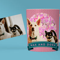 Retro Art Custom Pet Mug - Personalized Pet Portrait, Unique Gift for Pet Lovers - 11oz Ceramic Mug