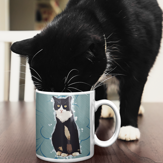 Personalized Pet Art Mug - Ideal Gift for Animal Enthusiasts, Great for Any Celebration - 11oz Ceramic Mug