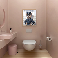 Yorkshire Terrier Bathroom Poster – Funny Handwashing  Wall Art