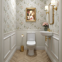 Poodle Bathroom Poster – “Merde” Funny French Toilet Art in Rococo Style