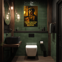 Rottweiler Toilet Poster – Dutch Old Masters Bathroom Art with Humor