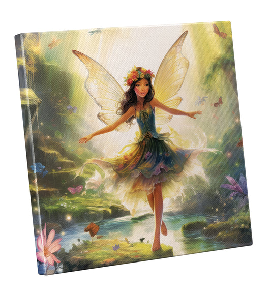 Fairy Tale Enchantment Wall Art - Magical Wonderland Fairy for Girls' Room Decor