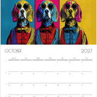 Beagle Kalender 2027 – 12 Maanden Hondenkalender met Kunstwerken voor Beagleliefhebbers