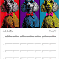 Tekkelkalender 2027 – 12 maanden durende kunstkalender voor aan de muur voor tekkeliefhebbers