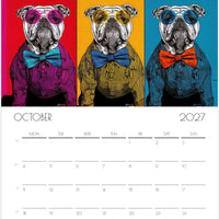 Engelse Bulldog Kalender 2027 – Fine Art Honden Wandkalender voor Bulldogliefhebbers