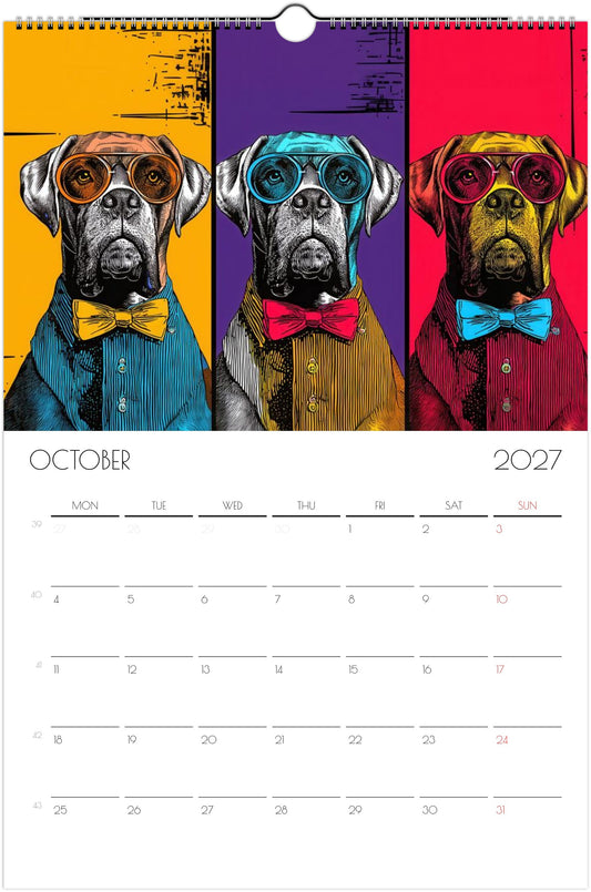 Boxer Kalender 2027 – Fine Art Hondenwandkalender voor Boxerliefhebbers