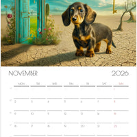Dachshund Calendar 2026 – Art-Style Dog Calendar with 12 Unique Designs