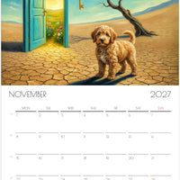 Doodle Kalender 2027 – 12 maanden kunsthondenkalender voor Doodle-liefhebbers