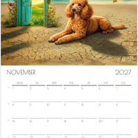 Tekkelkalender 2027 – 12 maanden durende kunstkalender voor aan de muur voor tekkeliefhebbers