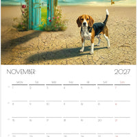 Beagle Kalender 2027 – 12 Maanden Hondenkalender met Kunstwerken voor Beagleliefhebbers