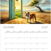 Engelse Bulldog Kalender 2027 – Fine Art Honden Wandkalender voor Bulldogliefhebbers