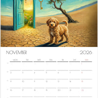Doodle Calendar 2026 – Art-Style Dog Calendar with 12 Unique Designs