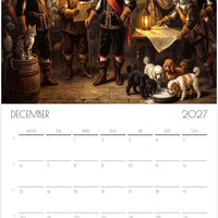 Poedelkalender 2027 – 12 maanden kunstkalender voor aan de muur voor poedelliefhebbers