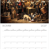 Afghaanse Windhond Kalender 2027 – 12-Maanden Fine Art Honden Wandkalender voor Afghaanse Windhond Liefhebbers