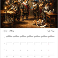 Engelse Bulldog Kalender 2027 – Fine Art Honden Wandkalender voor Bulldogliefhebbers