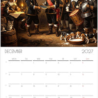 Beagle Kalender 2027 – 12 Maanden Hondenkalender met Kunstwerken voor Beagleliefhebbers