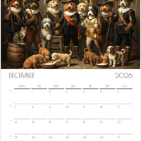 Doodle Calendar 2026 – Art-Style Dog Calendar with 12 Unique Designs