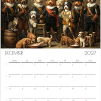 Doodle Kalender 2027 – 12 maanden kunsthondenkalender voor Doodle-liefhebbers