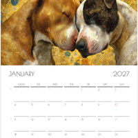 Pitbull Kalender 2027 – 12 Maanden Kunst Kalender voor Pitbull Liefhebbers