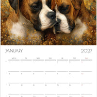 Boxer Kalender 2027 – Fine Art Hondenwandkalender voor Boxerliefhebbers
