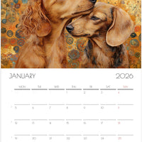 Dachshund Calendar 2026 – Art-Style Dog Calendar with 12 Unique Designs