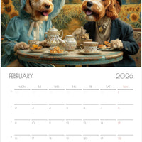Doodle Calendar 2026 – Art-Style Dog Calendar with 12 Unique Designs