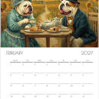 Engelse Bulldog Kalender 2027 – Fine Art Honden Wandkalender voor Bulldogliefhebbers