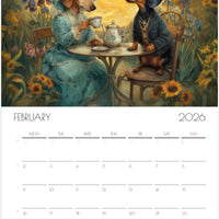 Dachshund Calendar 2026 – Art-Style Dog Calendar with 12 Unique Designs