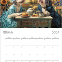 Shih Tzu Kalender 2027 – 12 Maanden Fine Art Honden Wandkalender voor Shih Tzu Liefhebbers