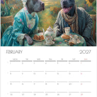 Pitbull Kalender 2027 – 12 Maanden Kunst Kalender voor Pitbull Liefhebbers