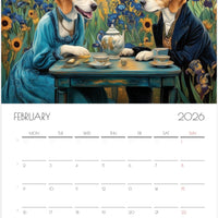 Beagle Wall Calendar 2026 – Artistic Dog Calendar with 12 Unique Portraits
