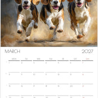 Beagle Kalender 2027 – 12 Maanden Hondenkalender met Kunstwerken voor Beagleliefhebbers