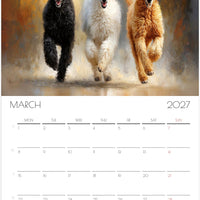 Tekkelkalender 2027 – 12 maanden durende kunstkalender voor aan de muur voor tekkeliefhebbers