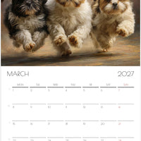 Shih Tzu Kalender 2027 – 12 Maanden Fine Art Honden Wandkalender voor Shih Tzu Liefhebbers