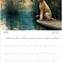 Tekkelkalender 2027 – 12 maanden durende kunstkalender voor aan de muur voor tekkeliefhebbers
