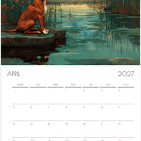 Boxer Kalender 2027 – Fine Art Hondenwandkalender voor Boxerliefhebbers