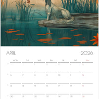 Afghan Hound Calendar 2026 – Art‑Style Dog Calendar with 12 Unique Designs