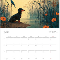 Beagle Wall Calendar 2026 – Artistic Dog Calendar with 12 Unique Beagle Designs